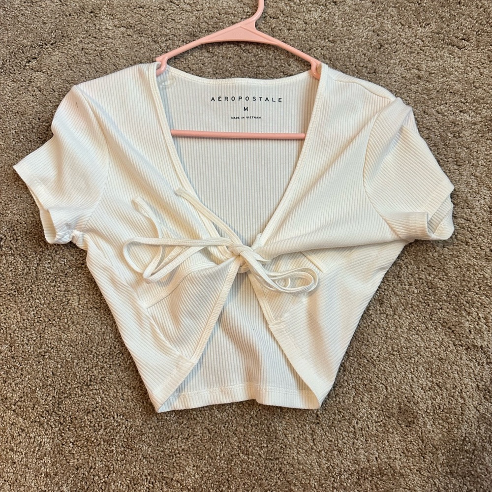 Aeropostale Cropped Tie Top